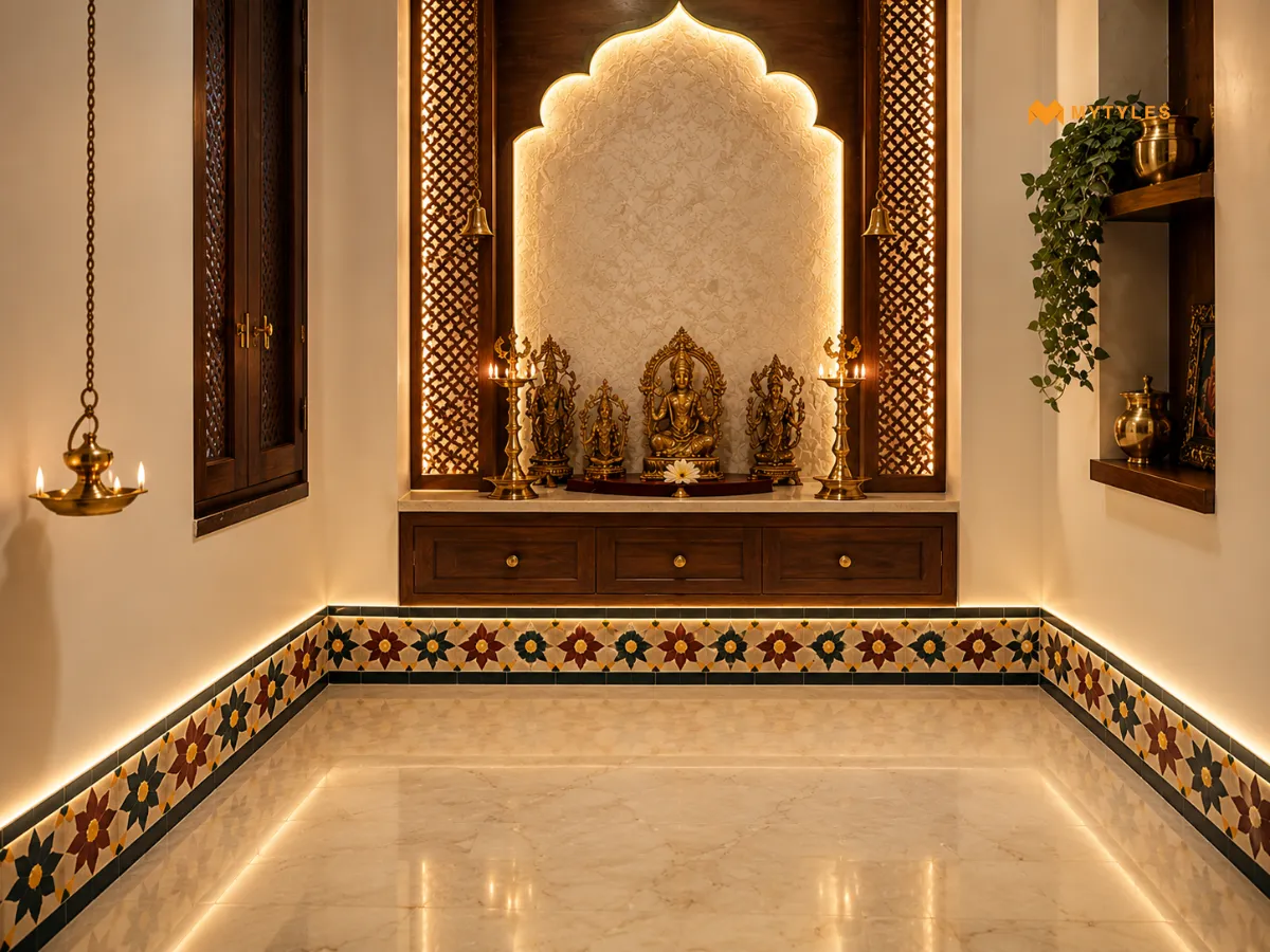 Accent Border Strips for Pooja Rooms That Need a Subtle Detail